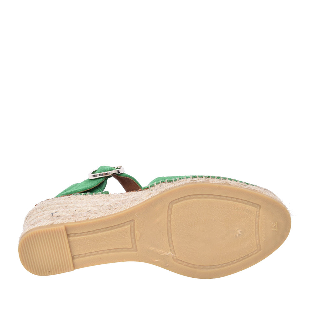 Ladies 1922 Wedge Shoe In Green