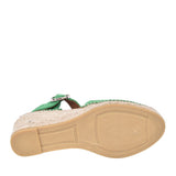 Ladies 1922 Wedge Shoe In Green