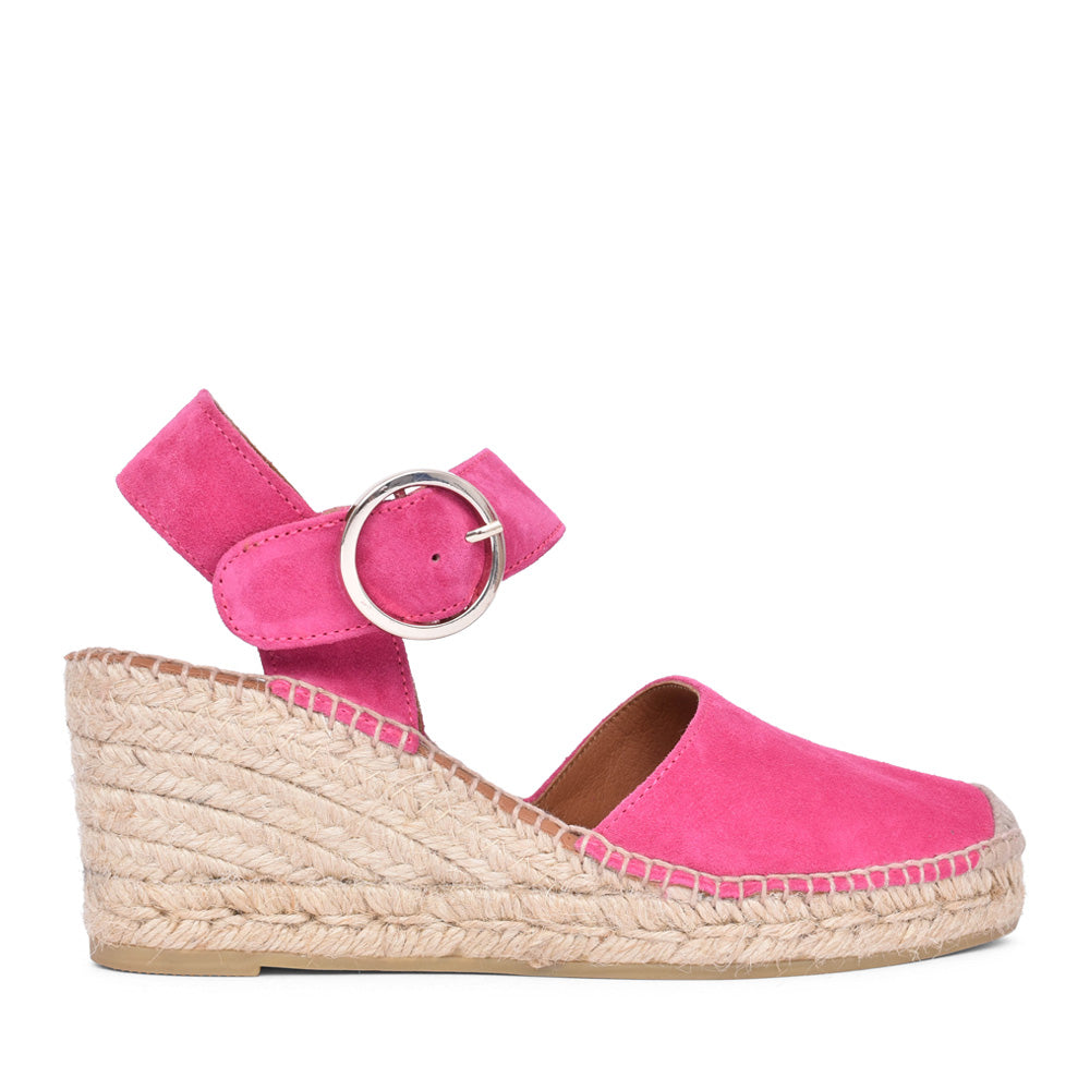Ladies 1922 Wedge Shoe In Fuchsia