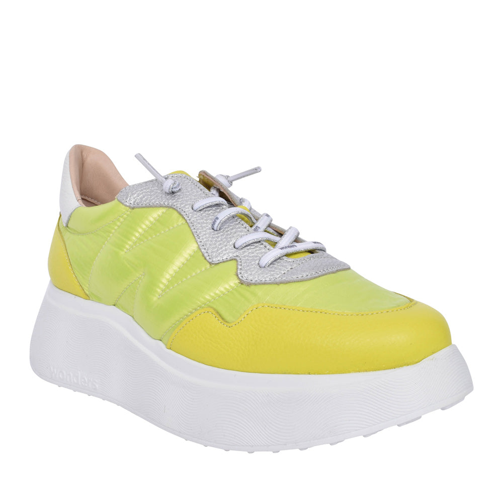 Ladies A-3602 Platform Trainer In Lime