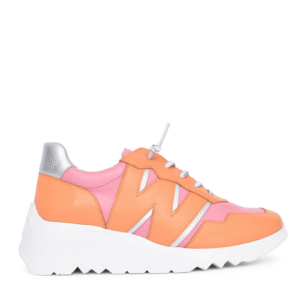 Ladies E-6741 Platform Trainer In Apricot