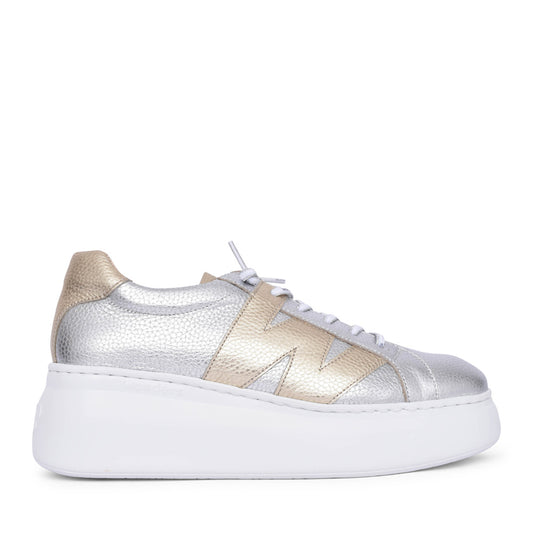 Ladies A-2650 Platform Trainer In Platino