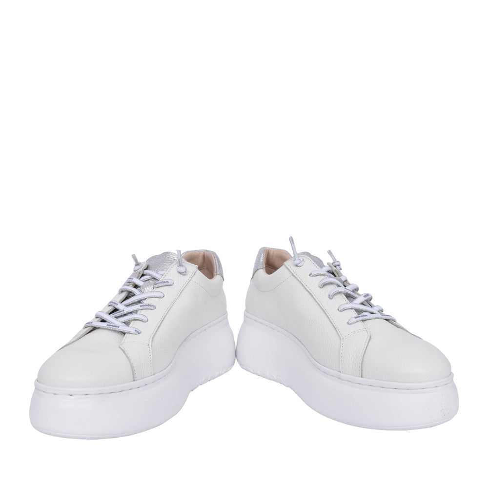 Ladies A-2650 Platform Trainer In Off White