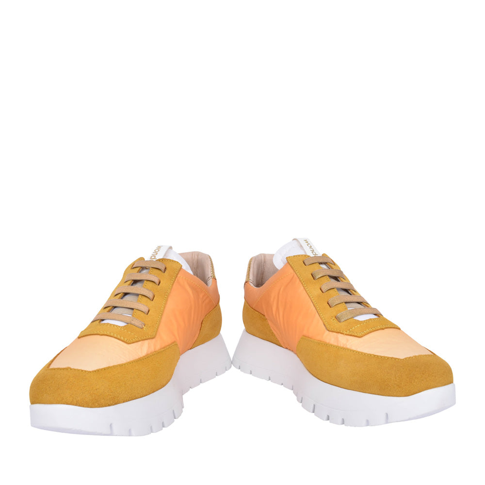 Ladies A-2463-t Platform Trainer In Yellow