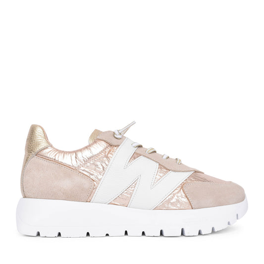 Ladies A-2464 Platform Trainer In Platino