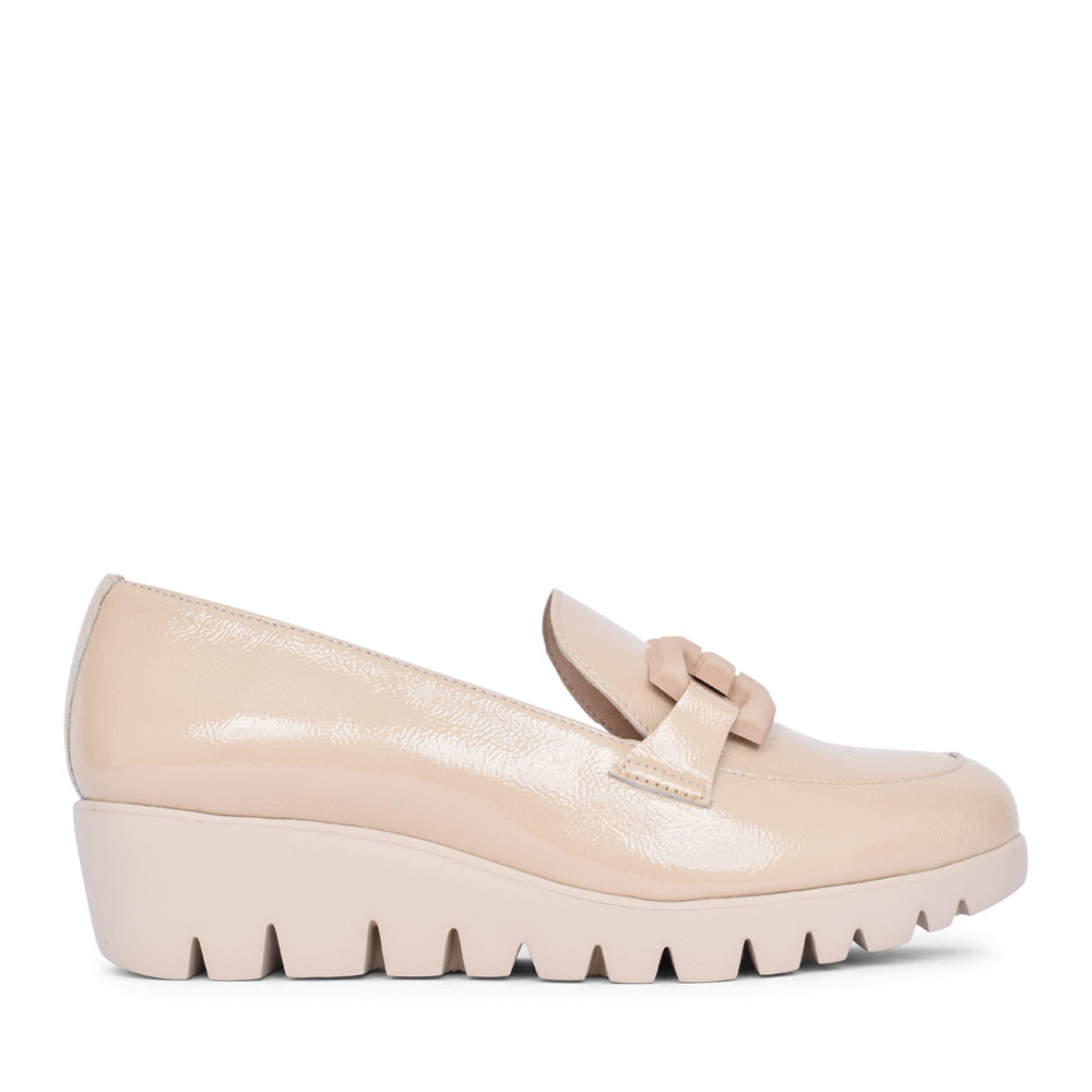 Ladies C-33315 Platform Sling Back Shoe In Natural
