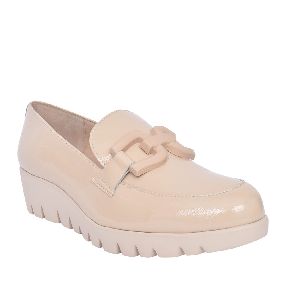 Ladies C-33315 Platform Sling Back Shoe In Natural