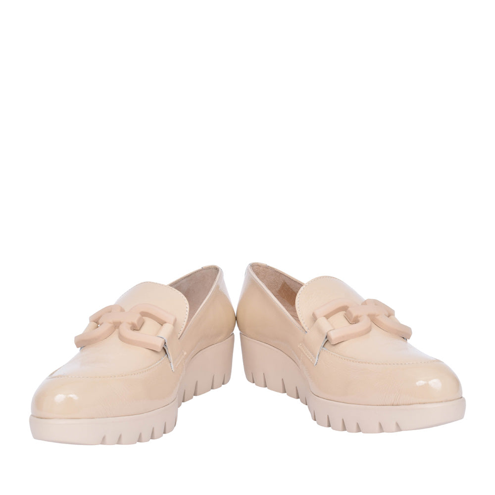 Ladies C-33315 Platform Sling Back Shoe In Natural