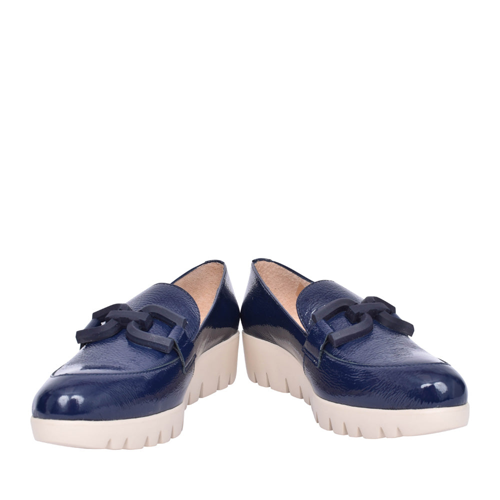 Ladies C-33311 Platform Loafer In Navy