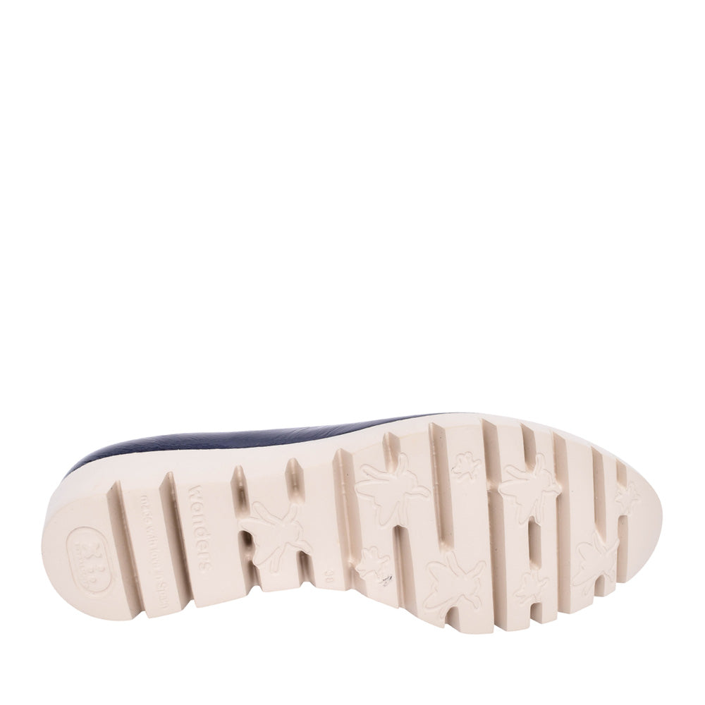 Ladies C-33311 Platform Loafer In Navy