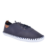 Ladies St Ives Fle030 Laced Shoe In Navy
