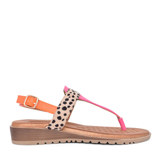 Ladies Gina Jlh451 Toe Post Sandal In Fuchsia