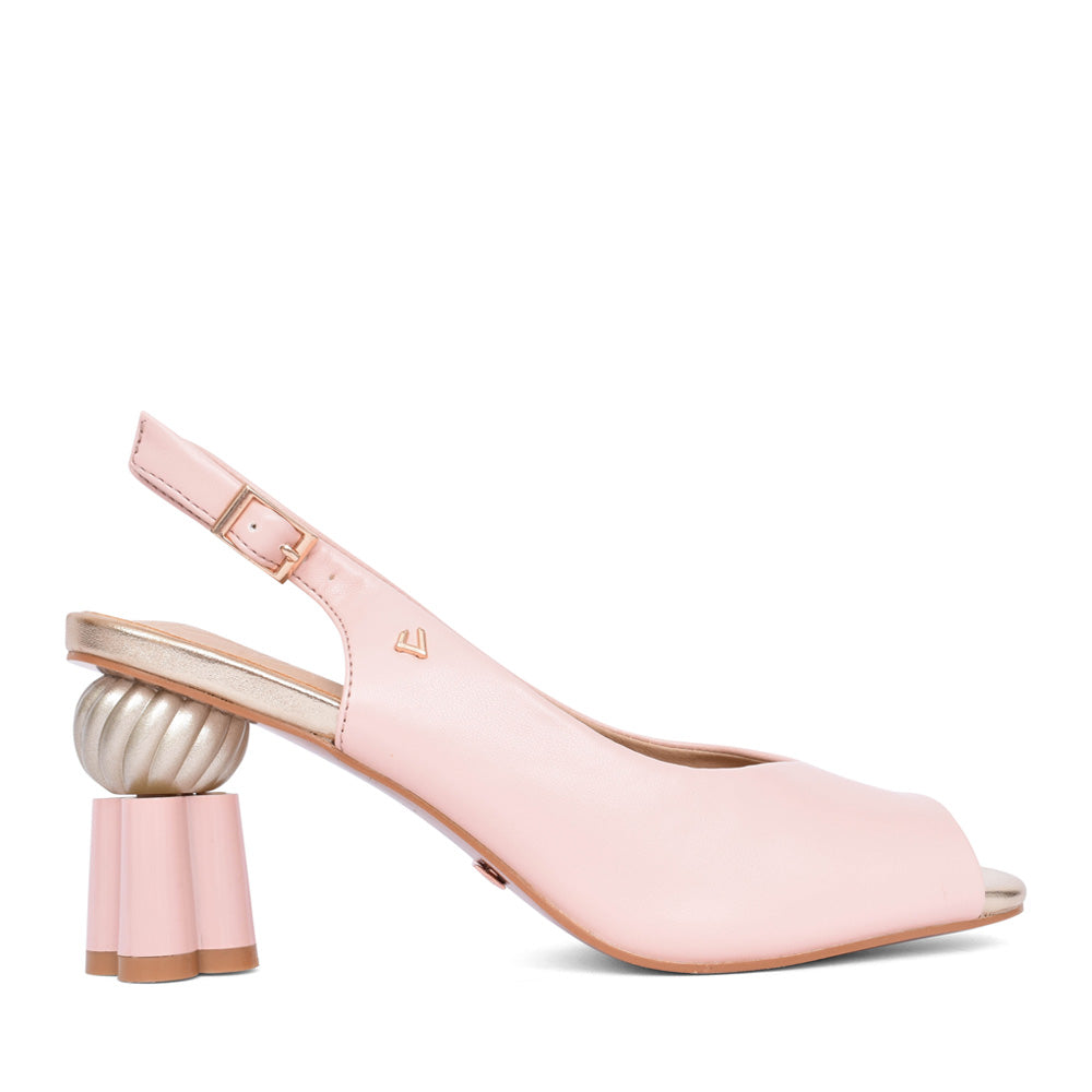Ladies Alone Together Medium Heel Slingback In Blush
