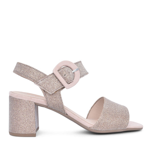 Ladies 41.710 Kooky Block Heel Sandal In Gold