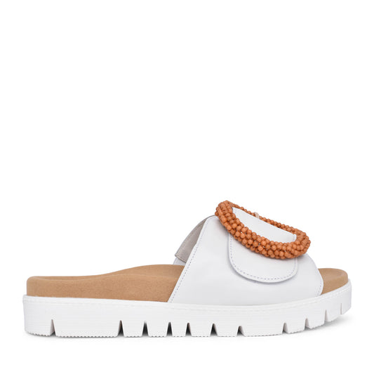 Ladies 43.745 Everly Mule In White