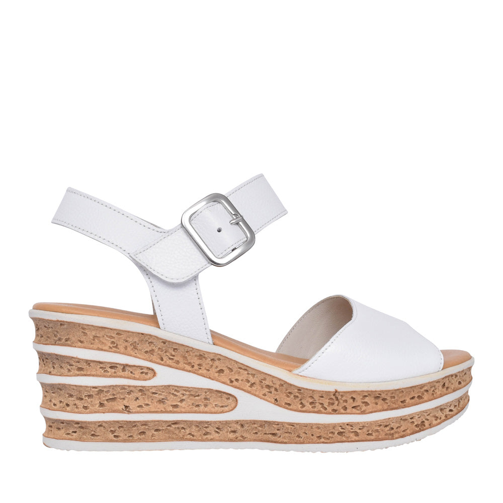 Ladies Twirl 44.651 Wedge Sandal In White