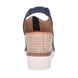 Ladies Mirfa Wedge Sandal In Navy