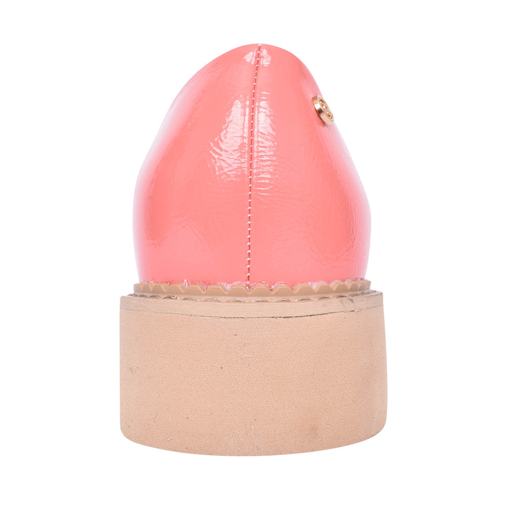 Ladies Safed Laced Shoe In Coral