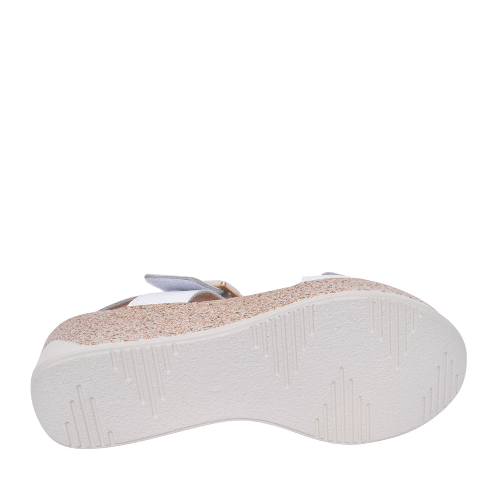 Ladies Agerola Wedge Sandal In White
