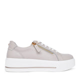 Ladies Ravenna Platform Trainer In Beige