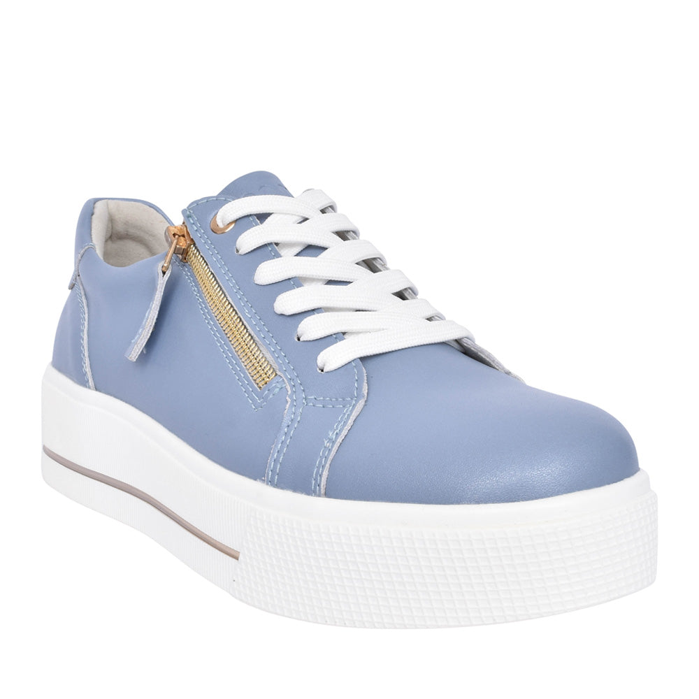 Ladies Ravenna Platform Trainer In Blue