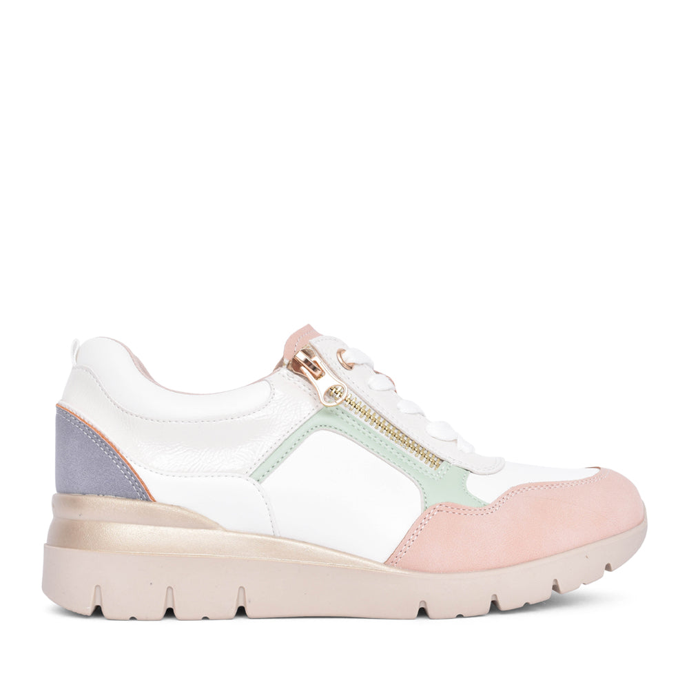 Ladies Scala Laced Trainer In Multi-colour