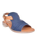 Ladies 9-17 Low Heel Sandal In Navy