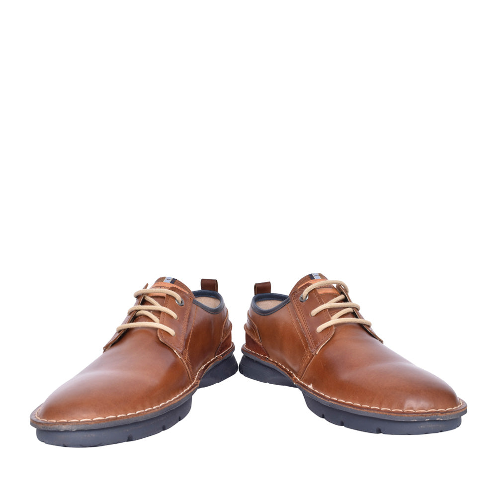 Mens Rivas Laced Shoe In Tan