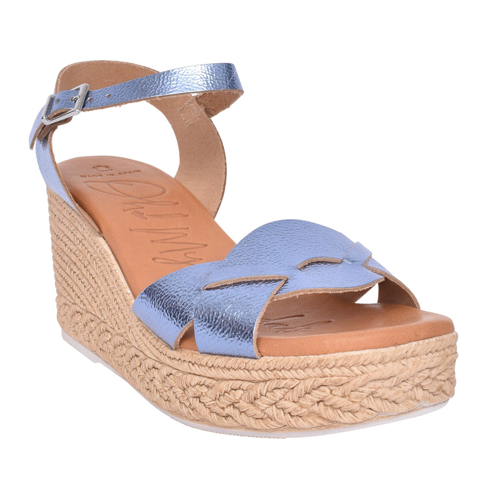 Ladies 5460 Wedge Sandal In Blue