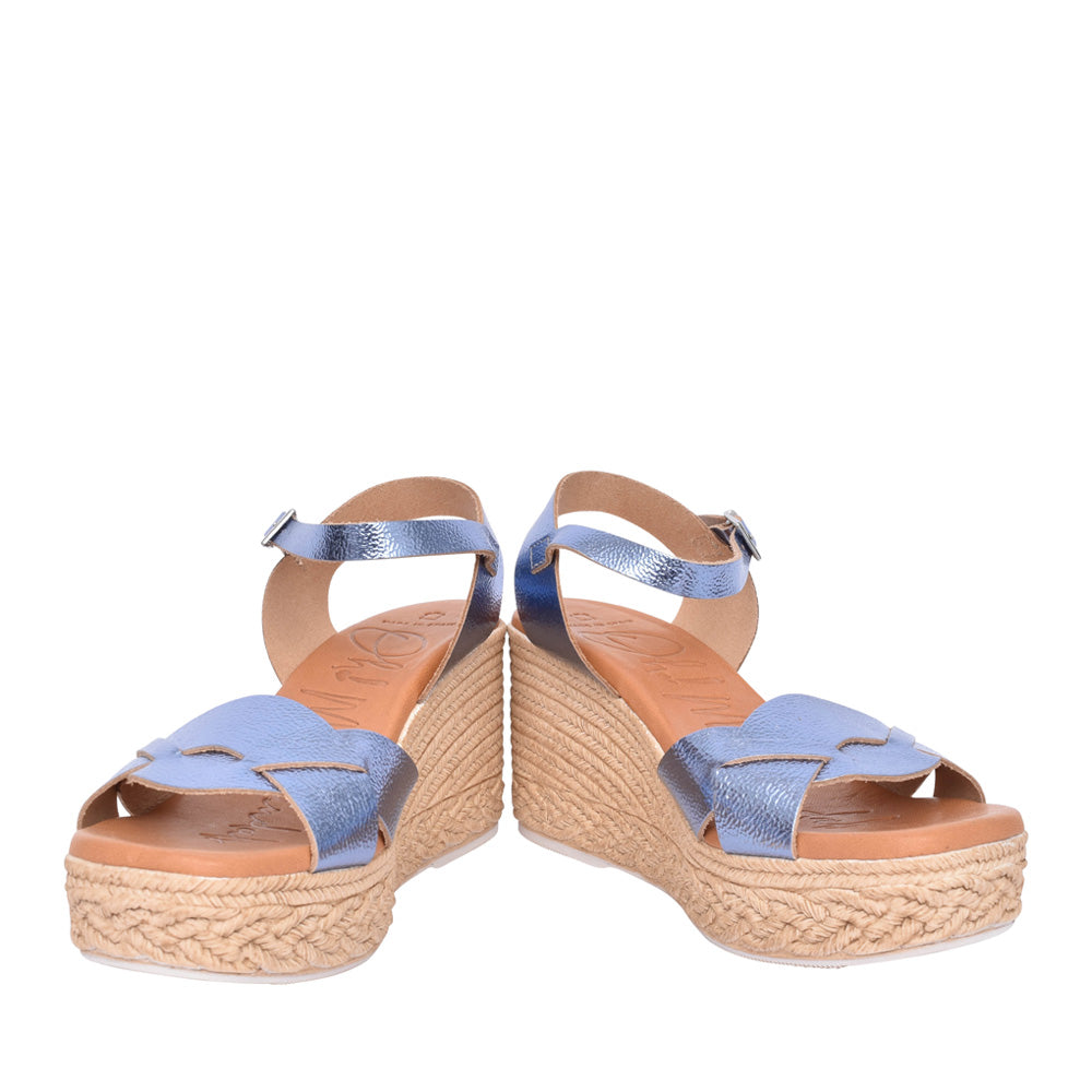 Ladies 5460 Wedge Sandal In Blue