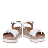 Ladies 5473 Wedge Sandal In White