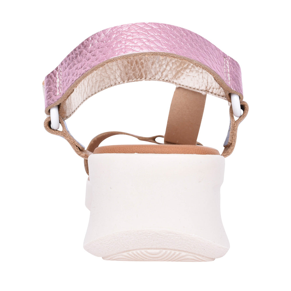 Ladies 5407 Velcro Sandal In Pink Multi