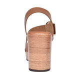 Ladies 5395 Medium Heel Sandal In Brown