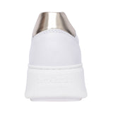 Ladies E409977d Laced Trainer In White