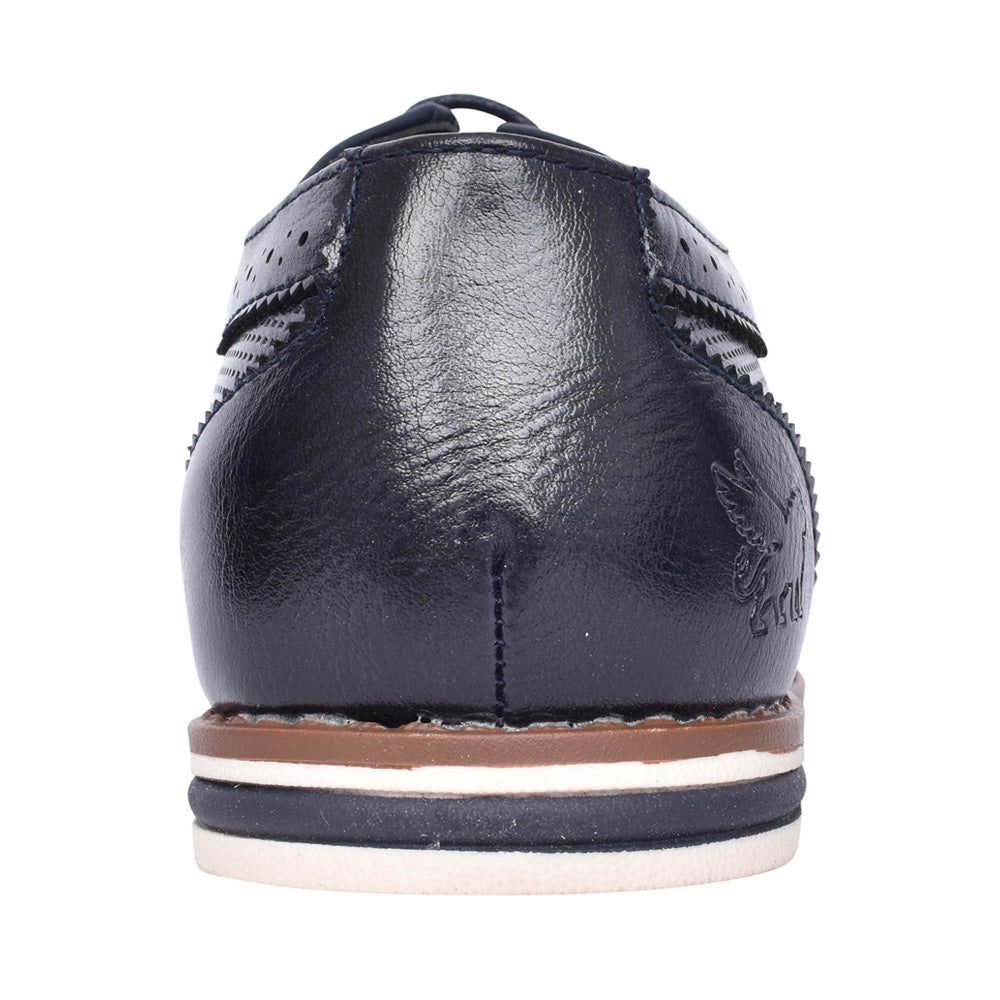 Boys Oslo Laced Shoe In Navy
