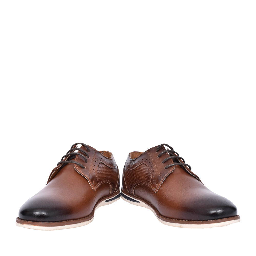 Boys Oslo Laced Shoe In Cognac