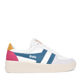 Ladies Grandslam Trident Cla415 Laced Trainer In White
