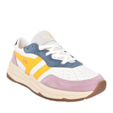 Ladies Saturn Quad Clb521 Laced Trainer In Off White