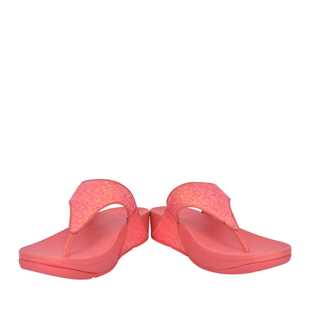 Ladies X03-b09 Lulu Glitter Toe Post Sandal In Coral
