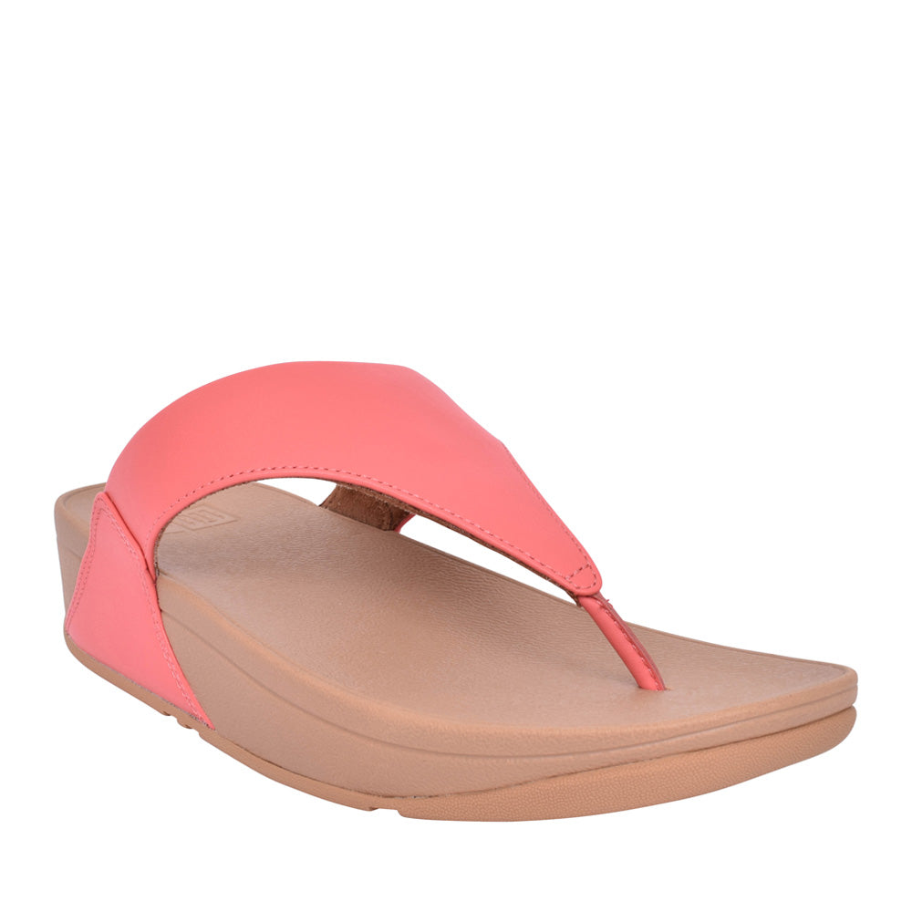 Ladies I88-b09 Lulu Leather Toe Post Sandal In Coral
