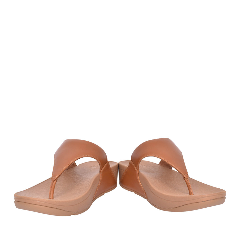 Ladies I88-592 Lulu Leather Toe Post Sandal In Light Tan