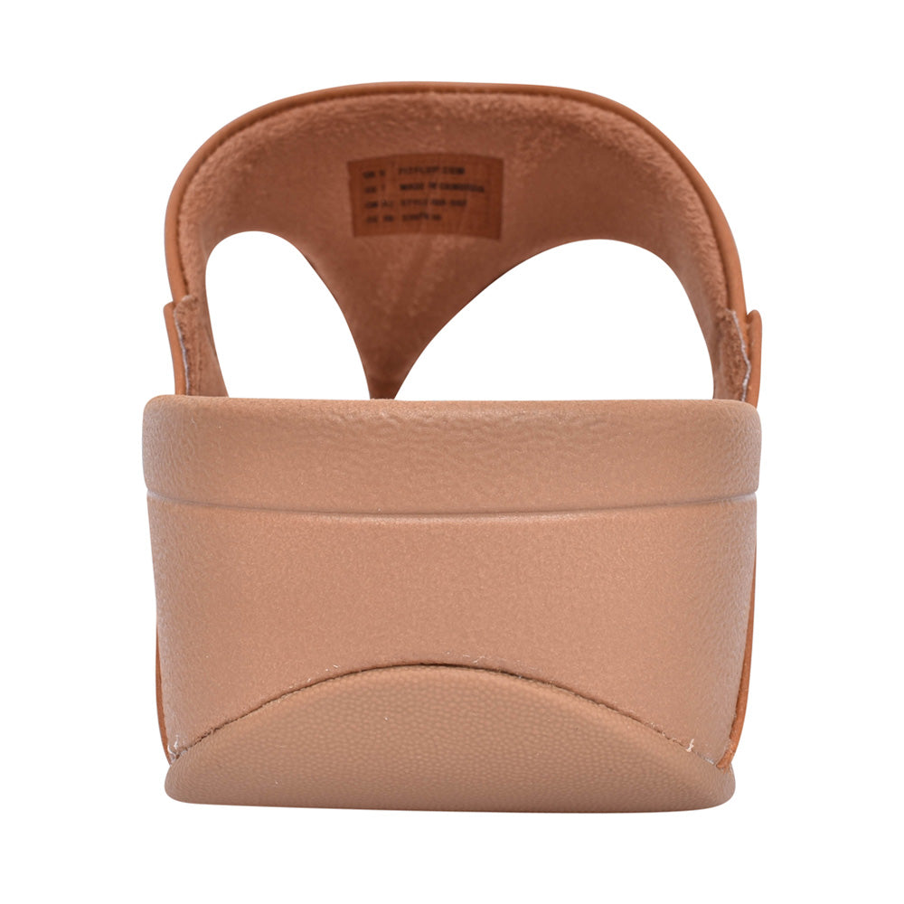 Ladies I88-592 Lulu Leather Toe Post Sandal In Light Tan
