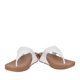 Ladies I88-024 Lulu Leather Toe Post Sandal In White