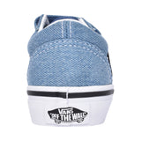 Girls Junior Old Skool V Velcro Shoe In Denim