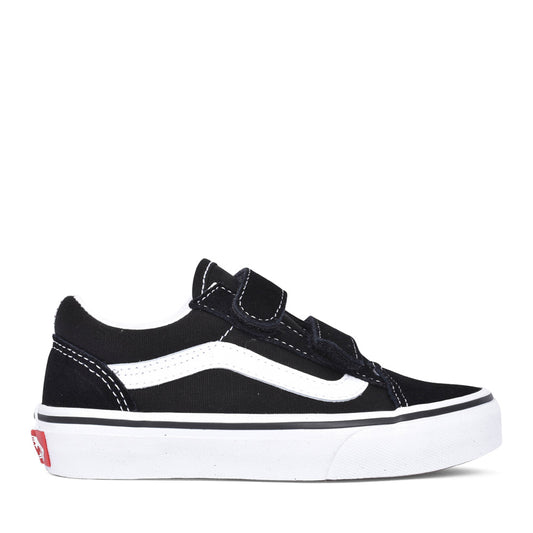 Unisex Junior Old Skool V Velcro Shoe In Black