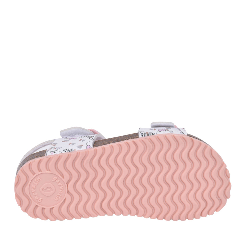 Girls 242453 Velcro Sandal In White