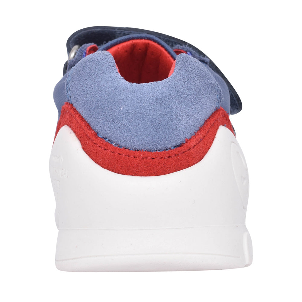 Boys 242132 Double Velcro Shoe In Denim