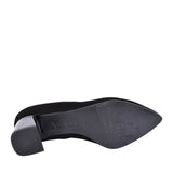 Ladies 6508 G-fit Medium Heel Court Shoe In Black