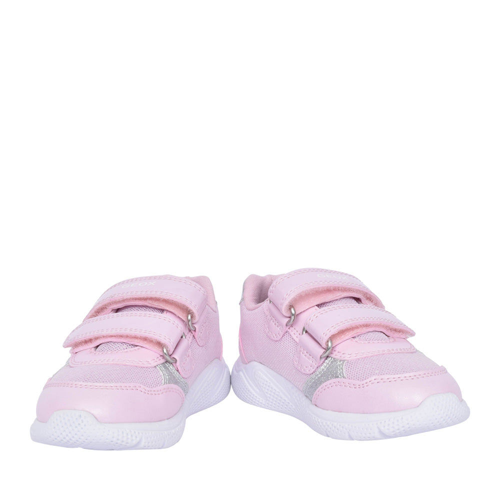 Girls B454tc B Sprintye Velcro Trainer In Pink