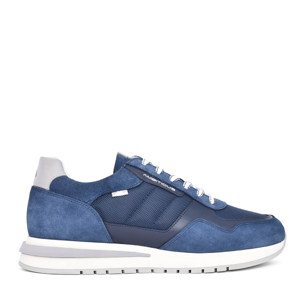 Mens 13333c Temple Laced Trainer In Navy